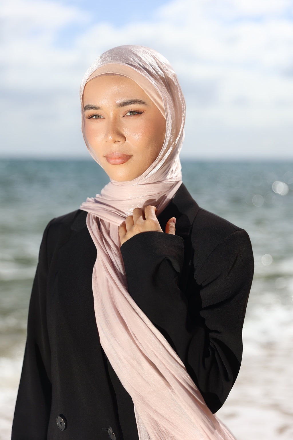 Pastel Pink Silk Hijab