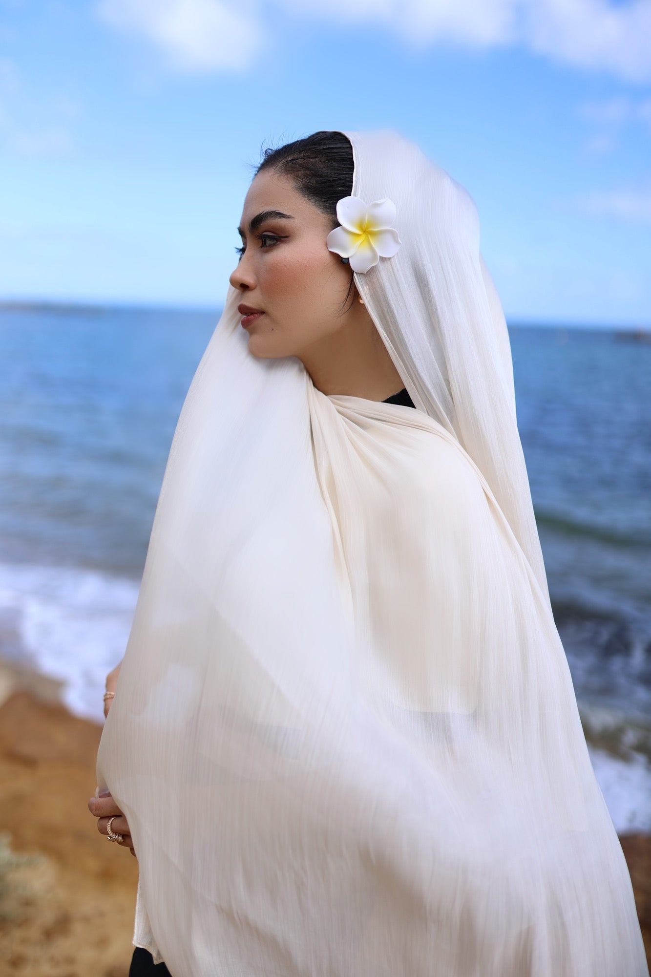 Pearl Silk Hijab