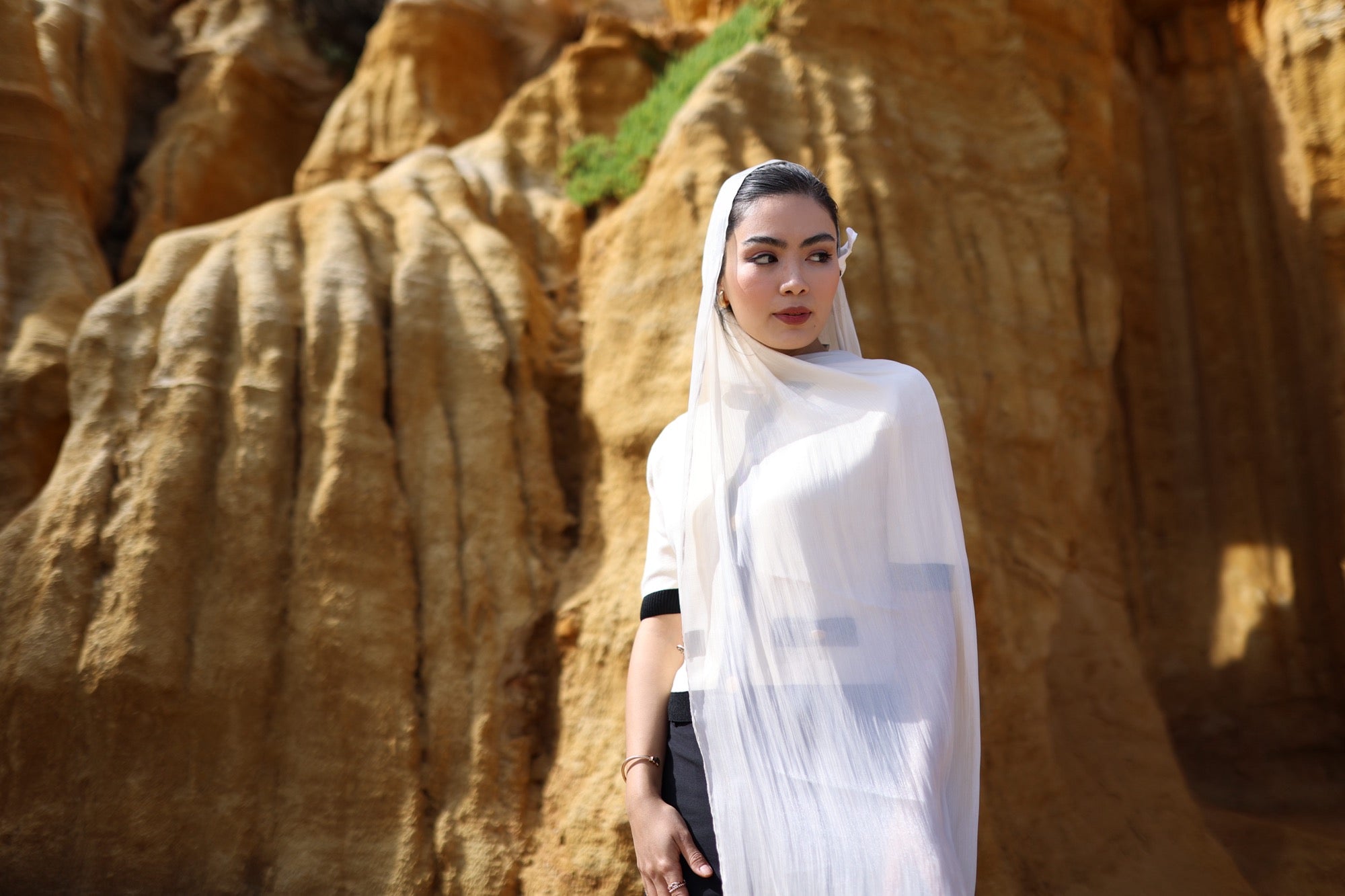 Pearl Silk Hijab